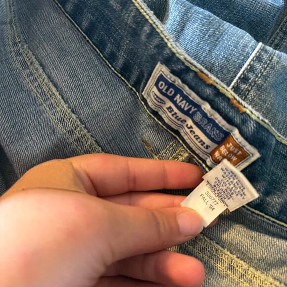 Vtg Y2K 2000s Denim Maxi Skirt Plus Size 20 Punk Grunge Skater - Picture 5 of 6